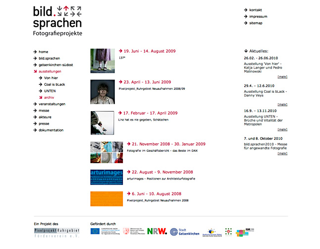 Das neu angeordnete Ausstellungsarchiv
