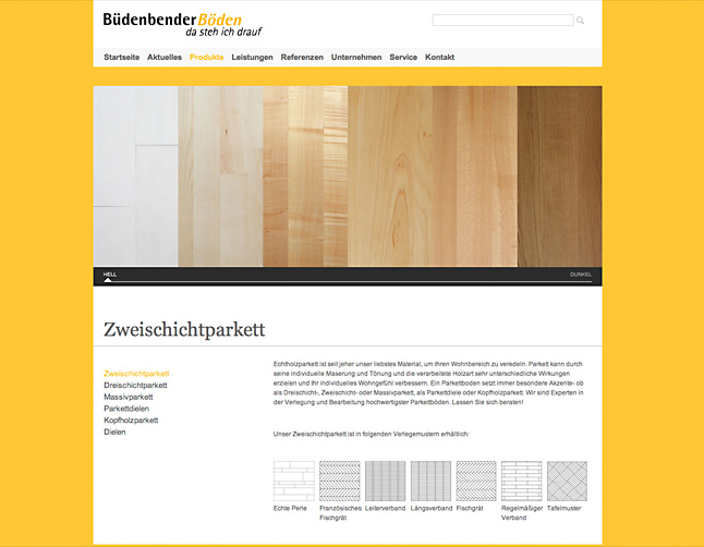 Produkte: Parkett-Slider