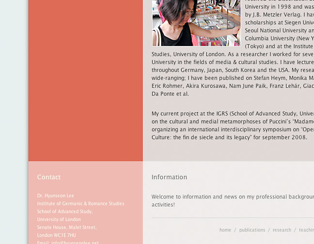Content & Footer