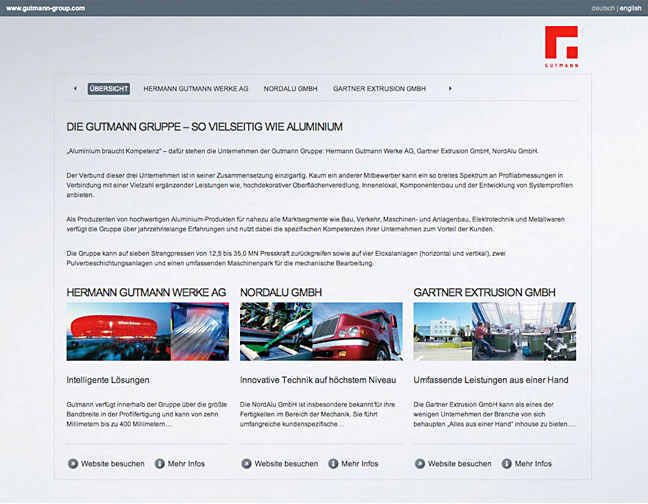 Startseite www.gutmann-group.com