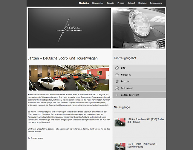 Die neue Startseite