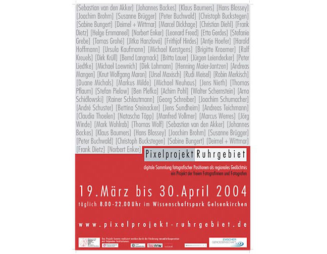 Plakat Pixelprojekt_Ruhrgebiet 2004