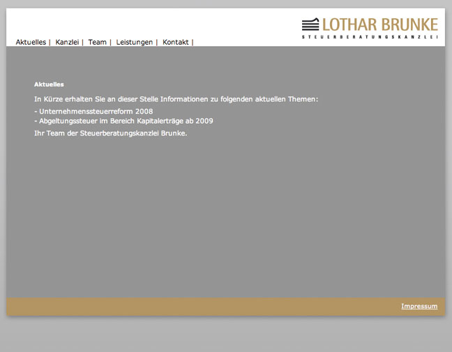 Startseite Website STB Brunke